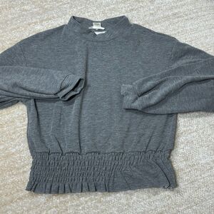 Urban Romantics Sweatshirt Womens M Gray Pullover Stretch